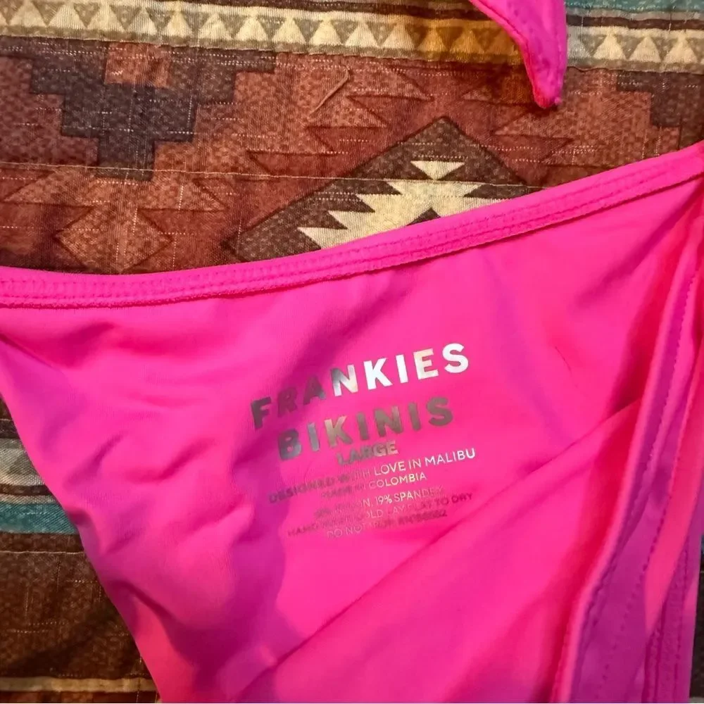 Frankie's Bikinis Hot Pink bikini set